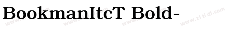 BookmanItcT Bold字体转换